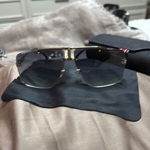 Carrera Gold and Black Sunglasses with Gradient Lenses